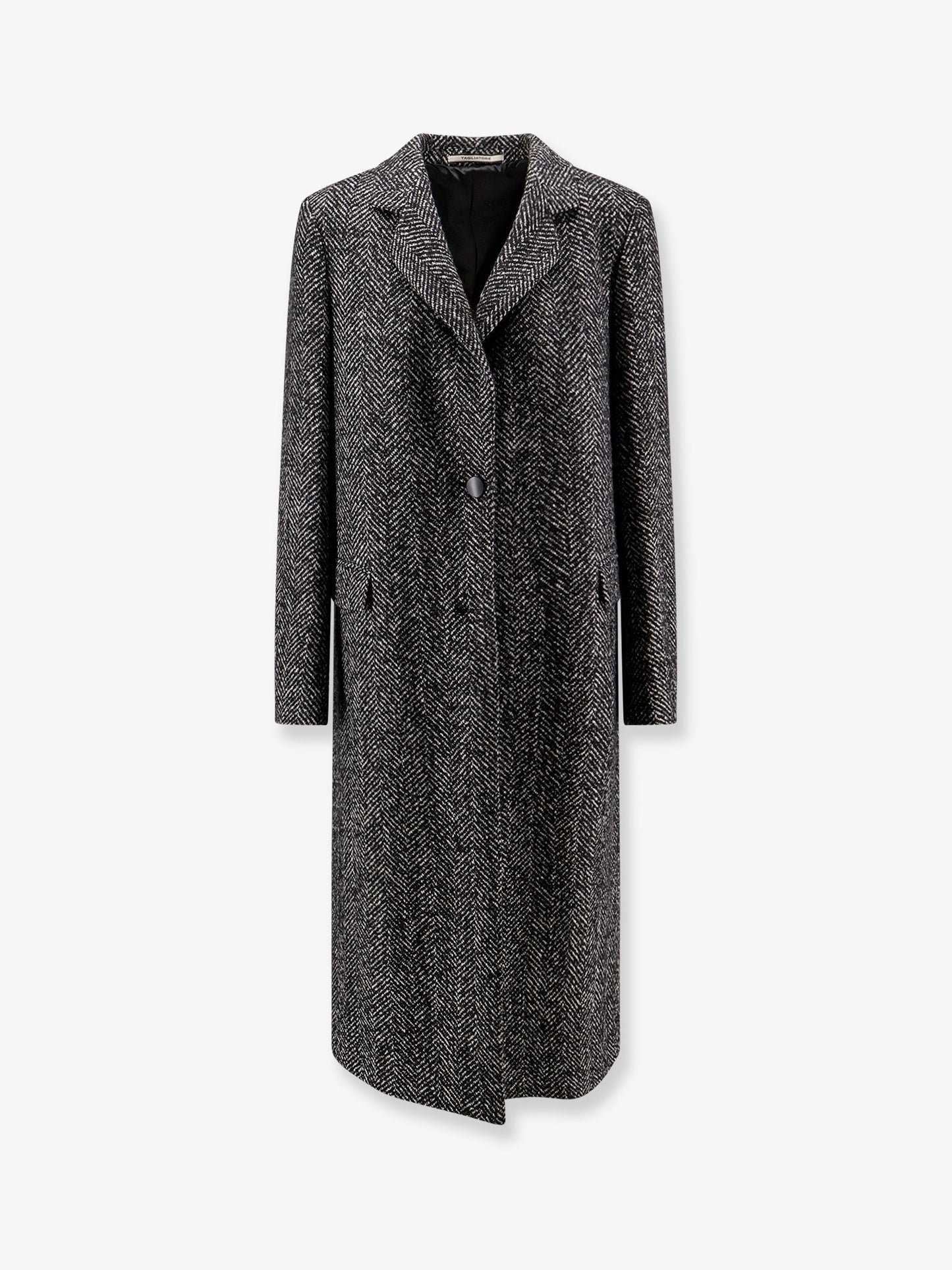 Amanda herringbone fabric coat