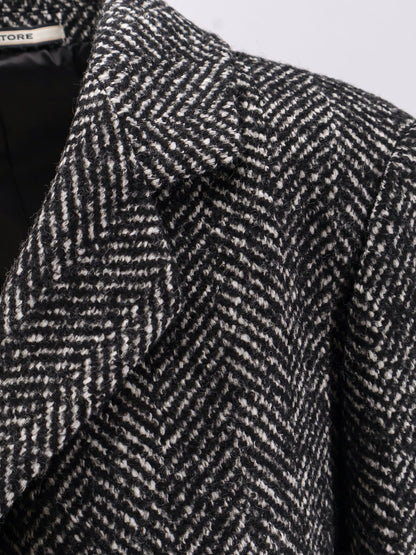 Amanda herringbone fabric coat thumbnail