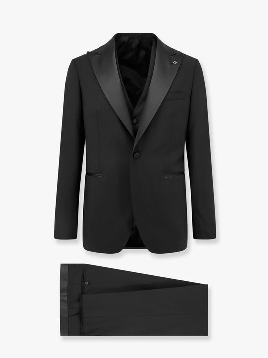 Virgin wool tuxedo with vest