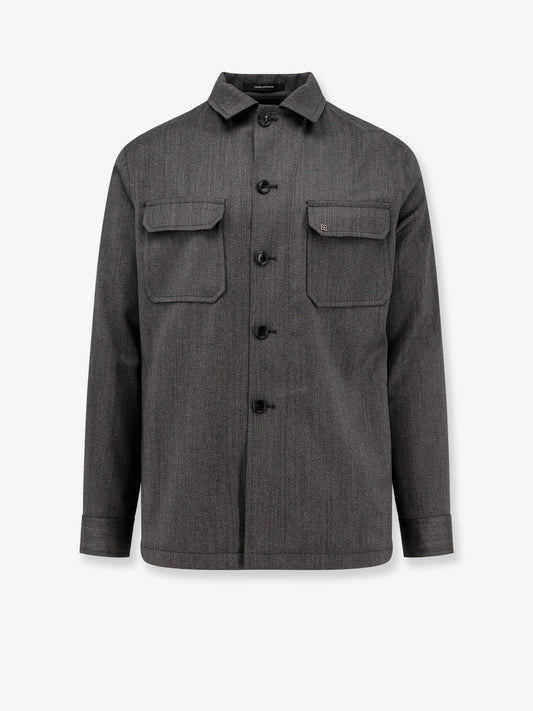 Overshirt wool jacket