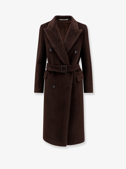 Jole double-breasted alpaca and wool coat thumbnail