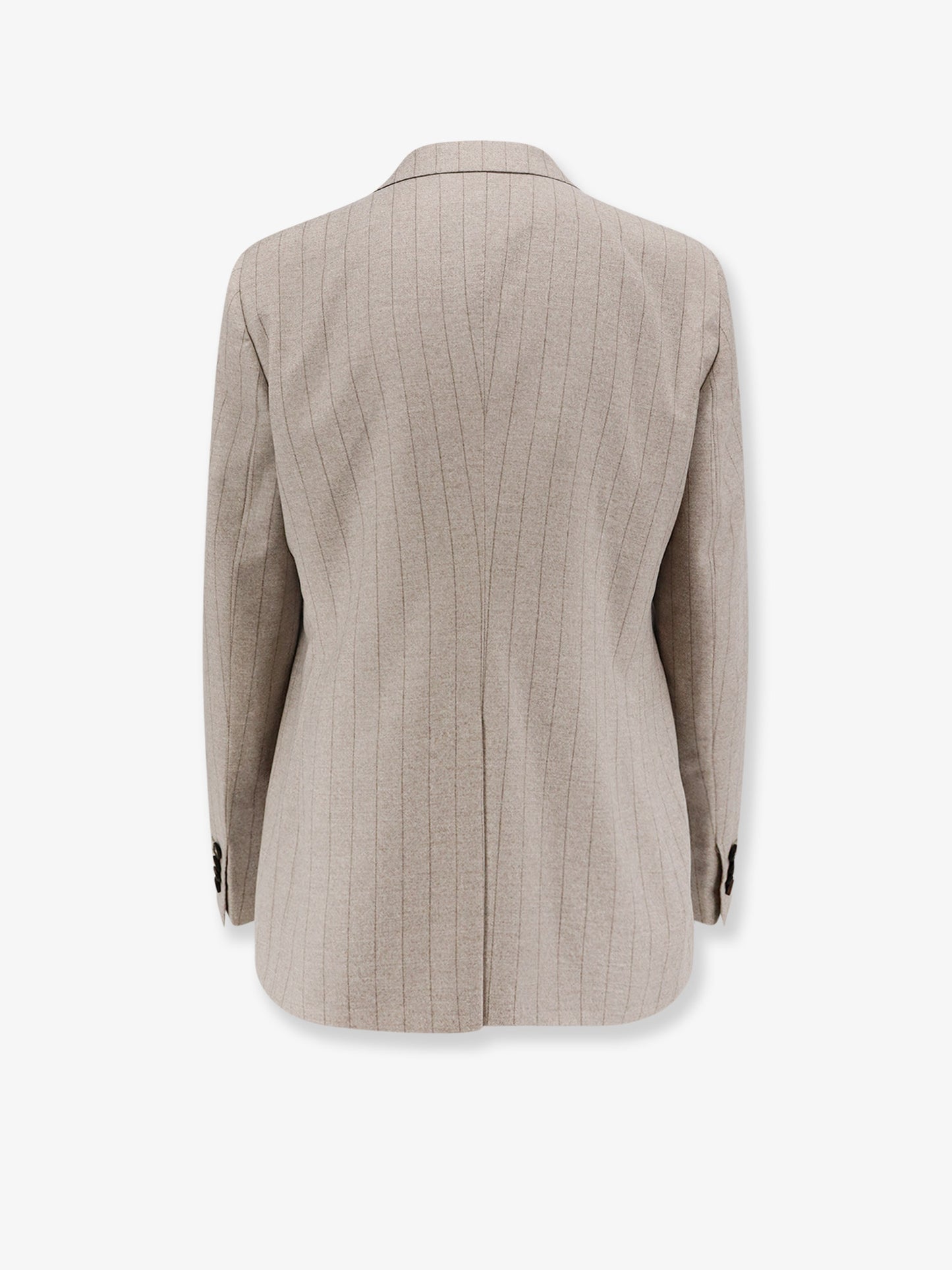 Parigi virgin wool suit with pinstriped pattern