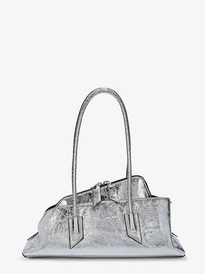 La Passeggiata Small laminated leather shoulder bag thumbnail