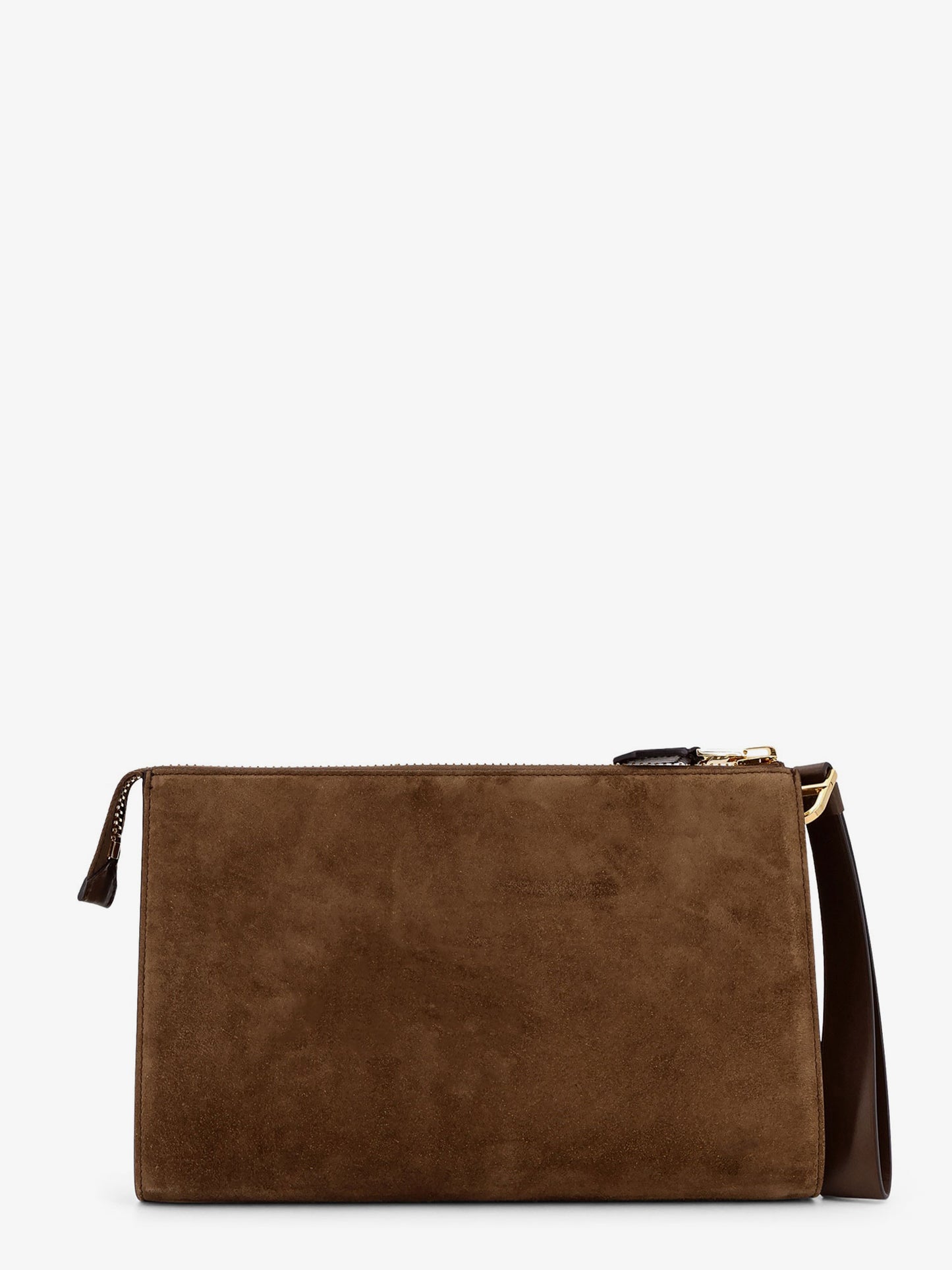 Suede clutch
