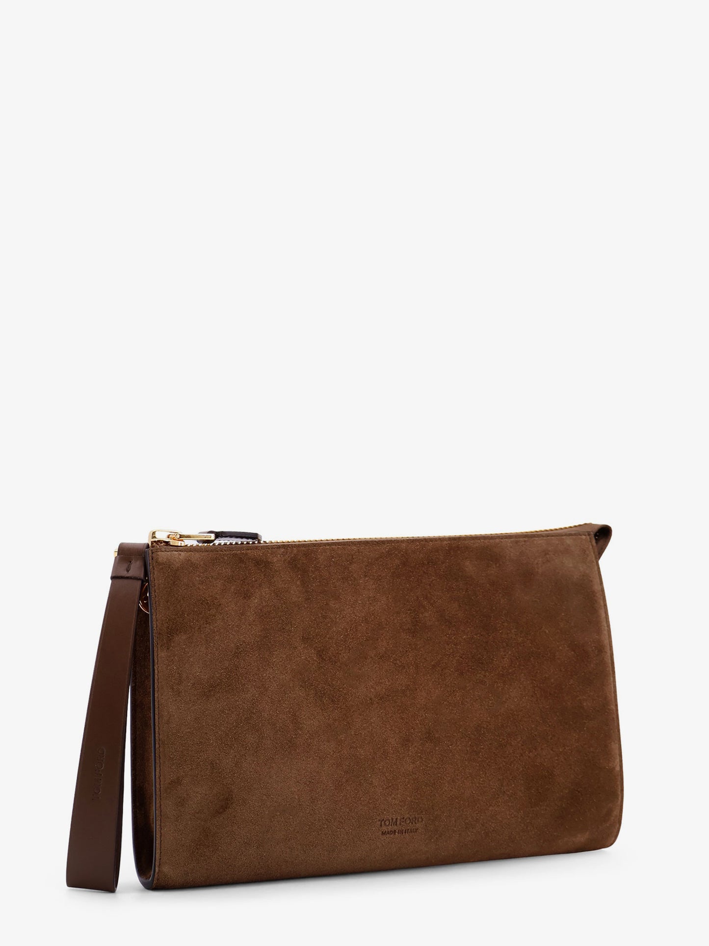 Suede clutch