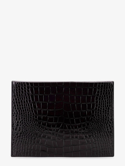 Crocodile-print leather document holder thumbnail