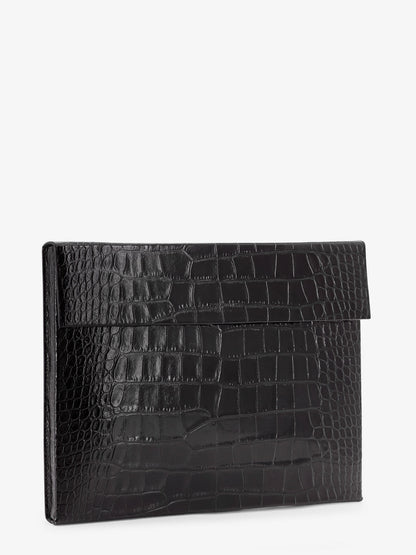 Crocodile-print leather document holder thumbnail