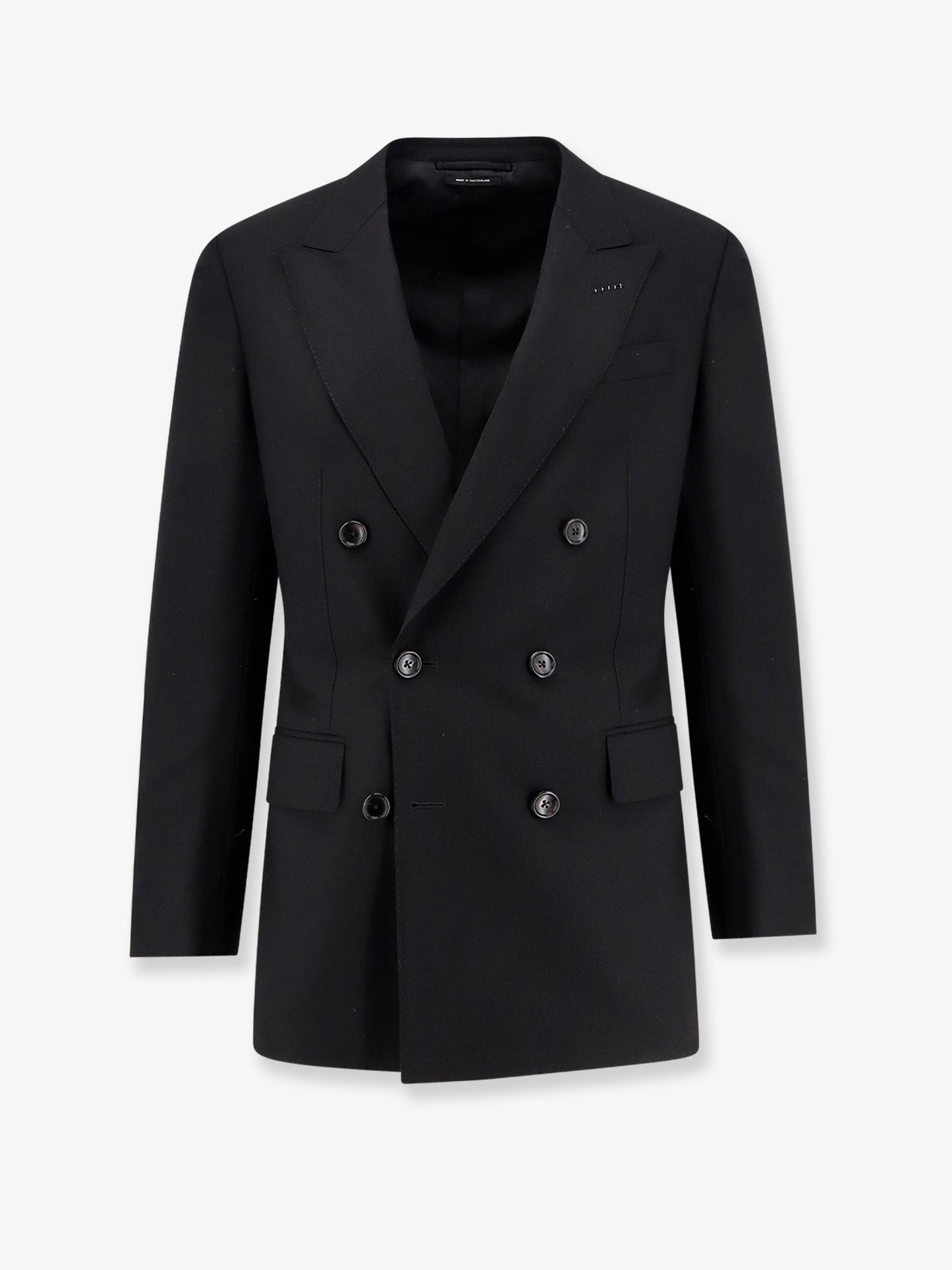 Double-breasted wool blazer
