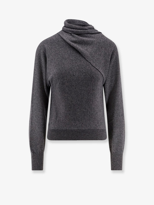 Cashmere and cotton turtleneck sweater