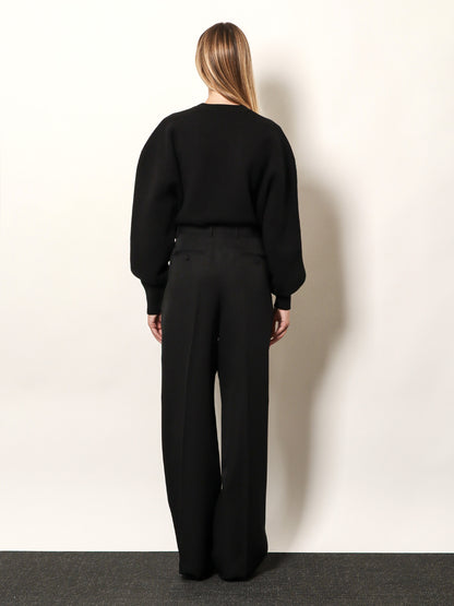 Pleated wool trousers thumbnail