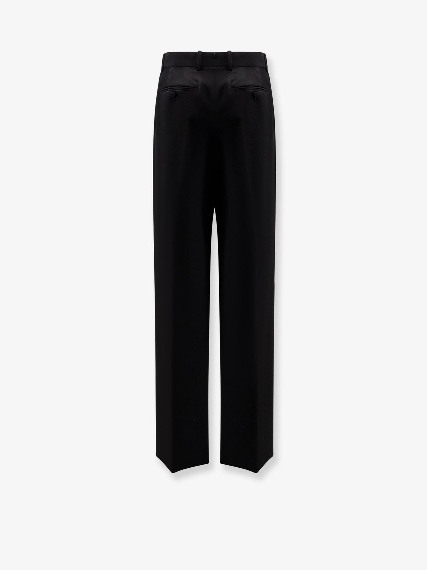 Pleated wool trousers
