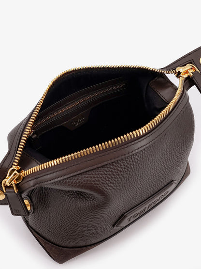 Suede and leather clutch thumbnail