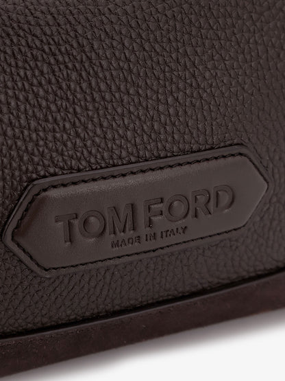 Suede and leather clutch thumbnail