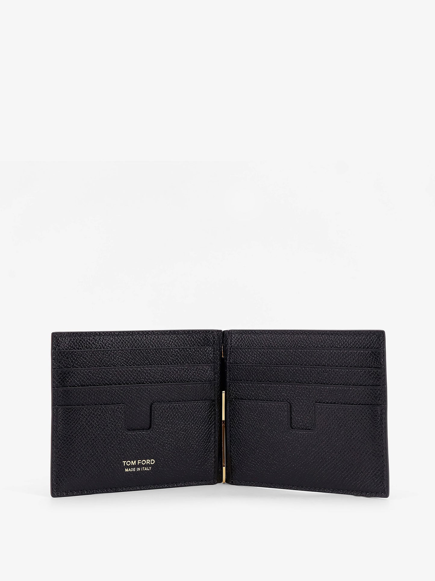 Leather wallet with logo