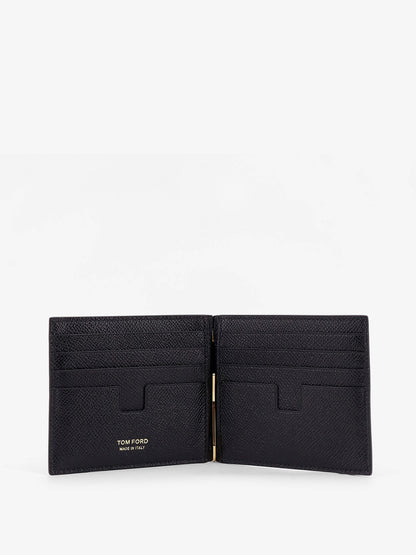 Leather wallet with logo thumbnail