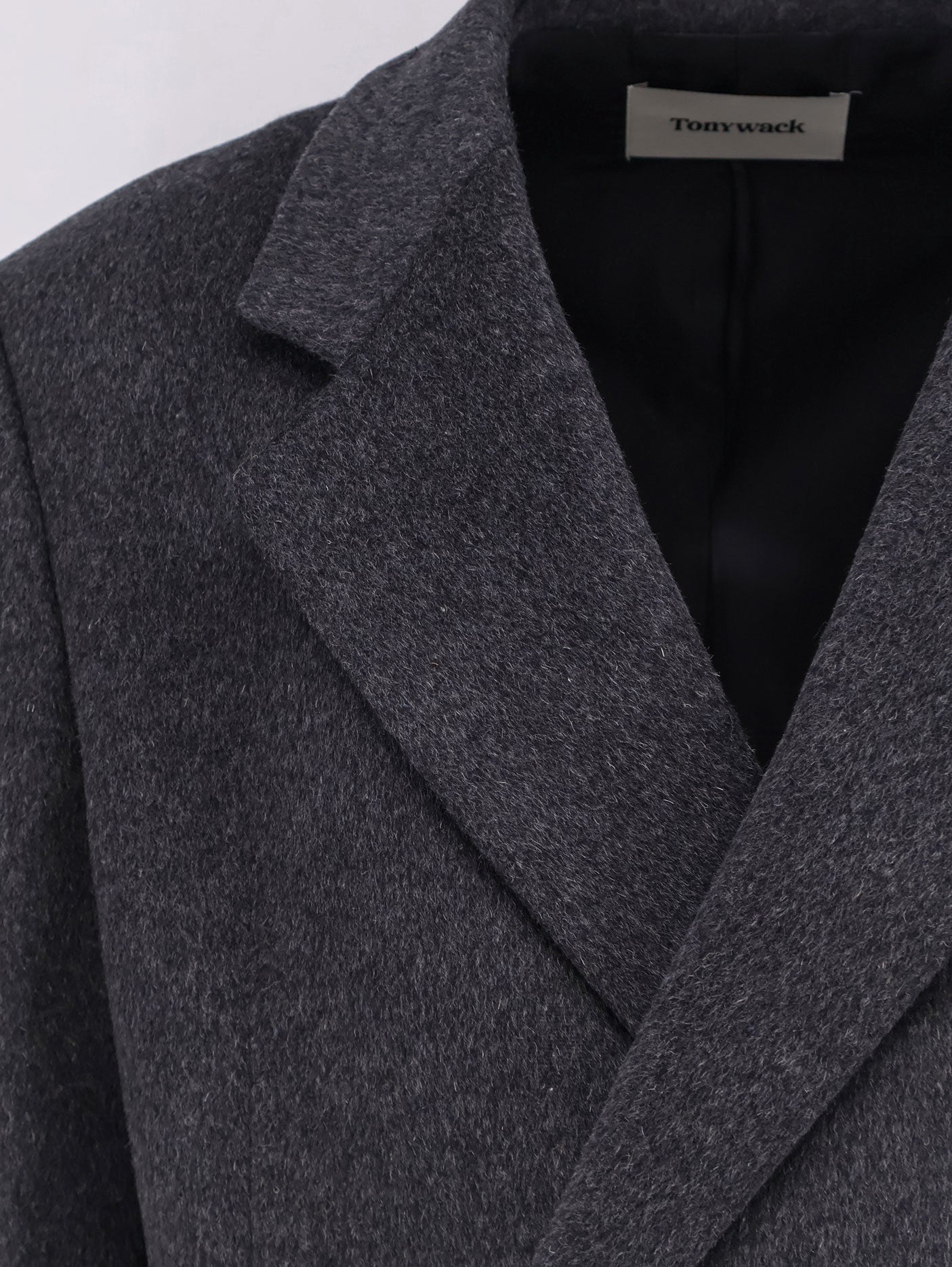 Tailored wool and cashmere coat