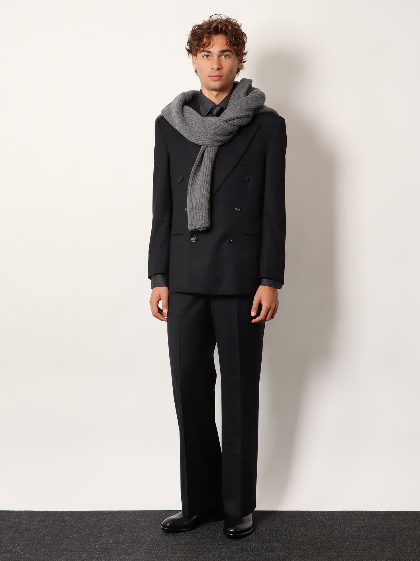 Ribbed wool and cotton cardigan