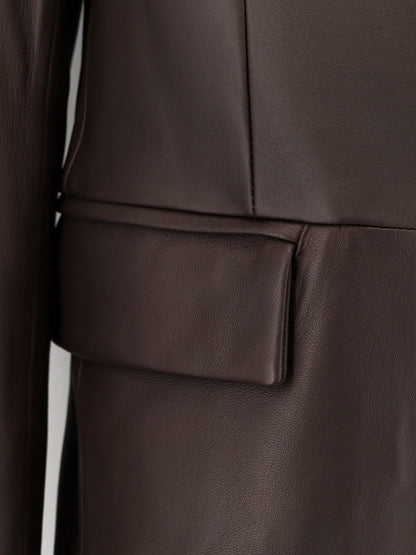 Unisex leather coat thumbnail