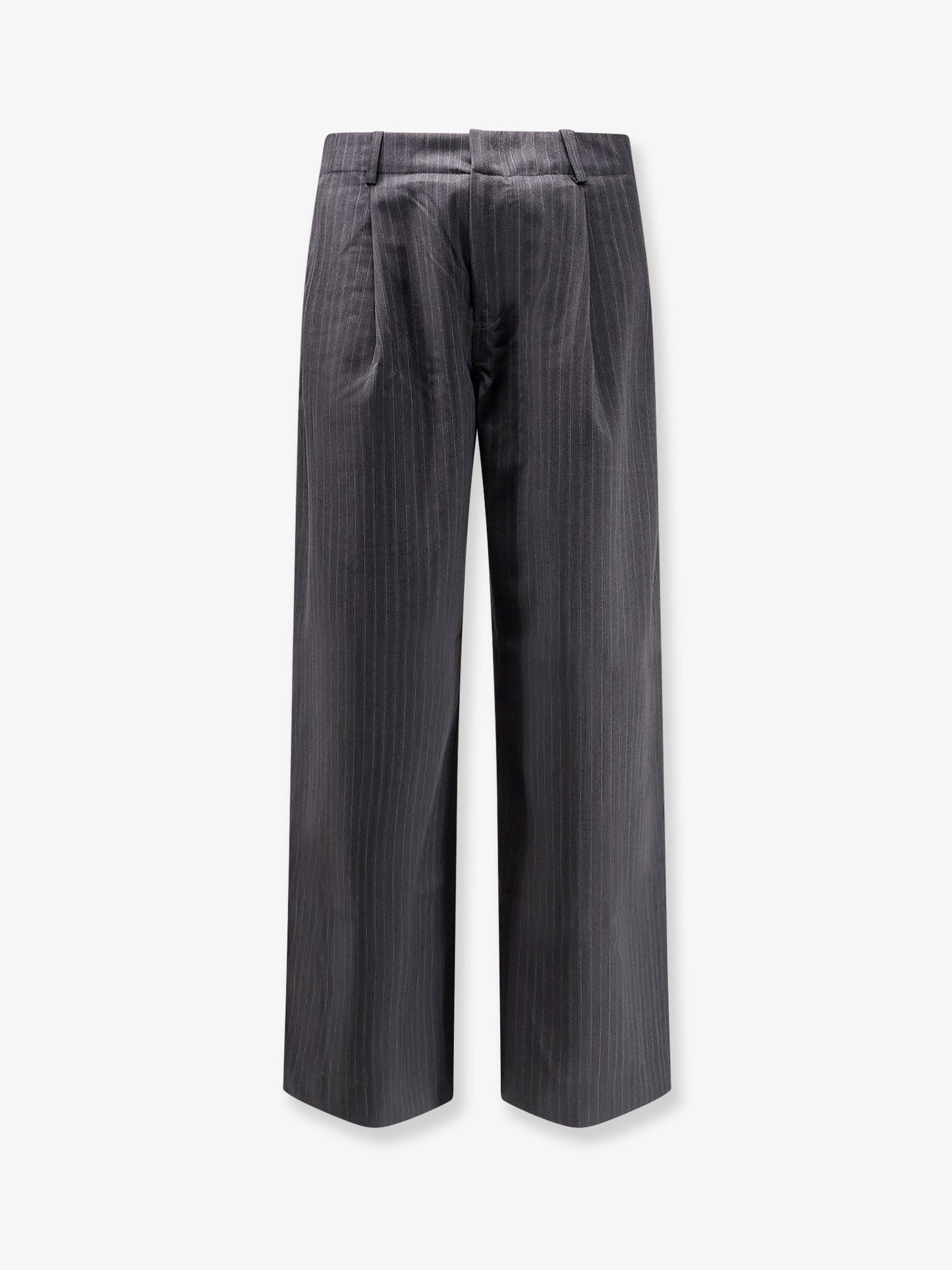 Wool blend Unisex pinstriped trousers