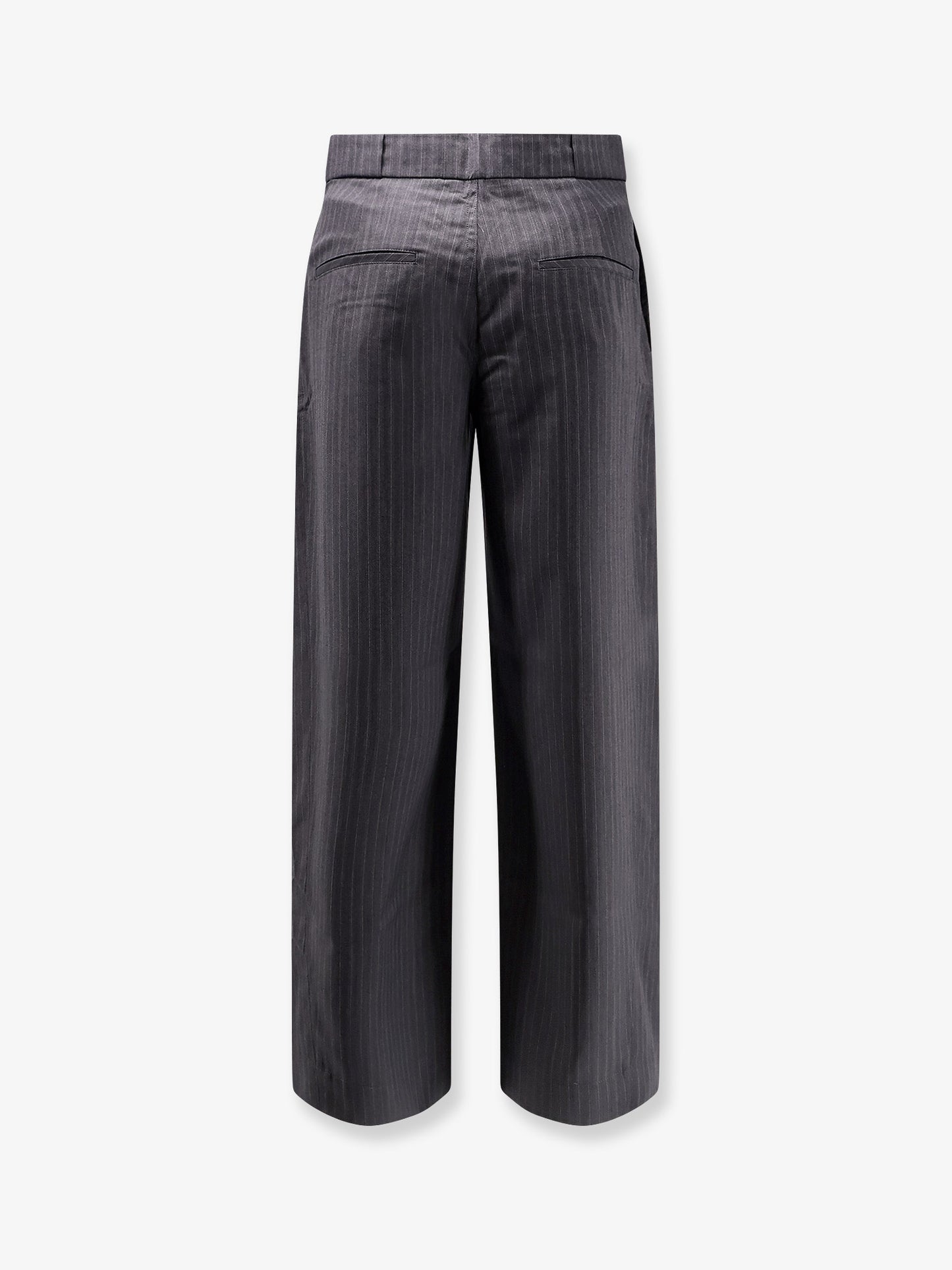 Wool blend Unisex pinstriped trousers