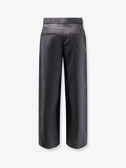 Wool blend Unisex pinstriped trousers thumbnail
