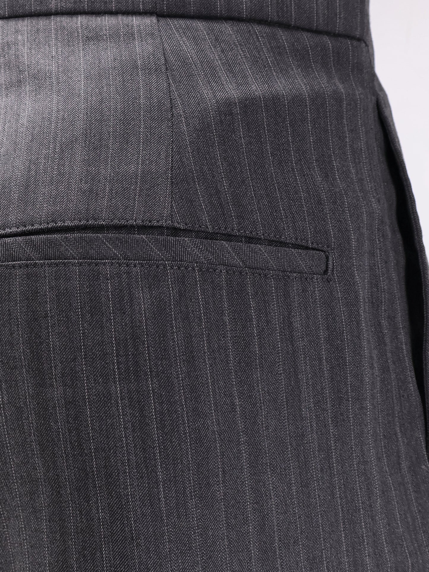 Wool blend Unisex pinstriped trousers