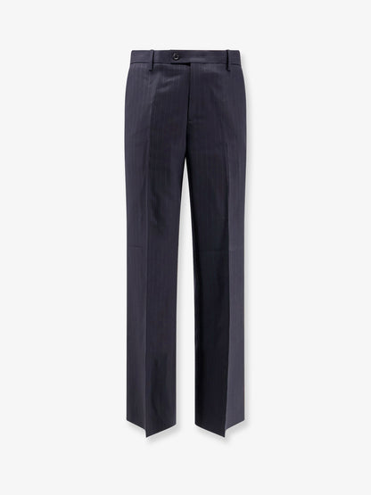 Wool blend Unisex pinstriped trousers thumbnail