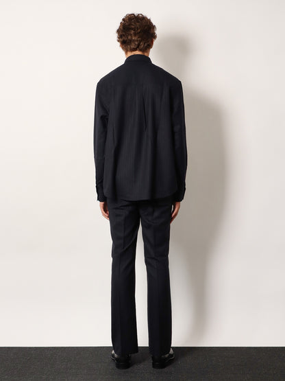 Wool blend Unisex pinstriped trousers thumbnail