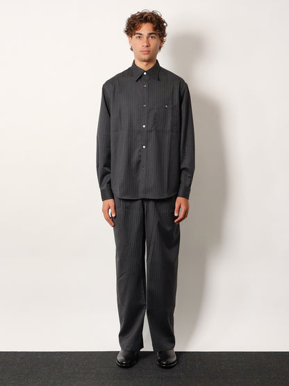 Striped wool blend Unisex shirt thumbnail