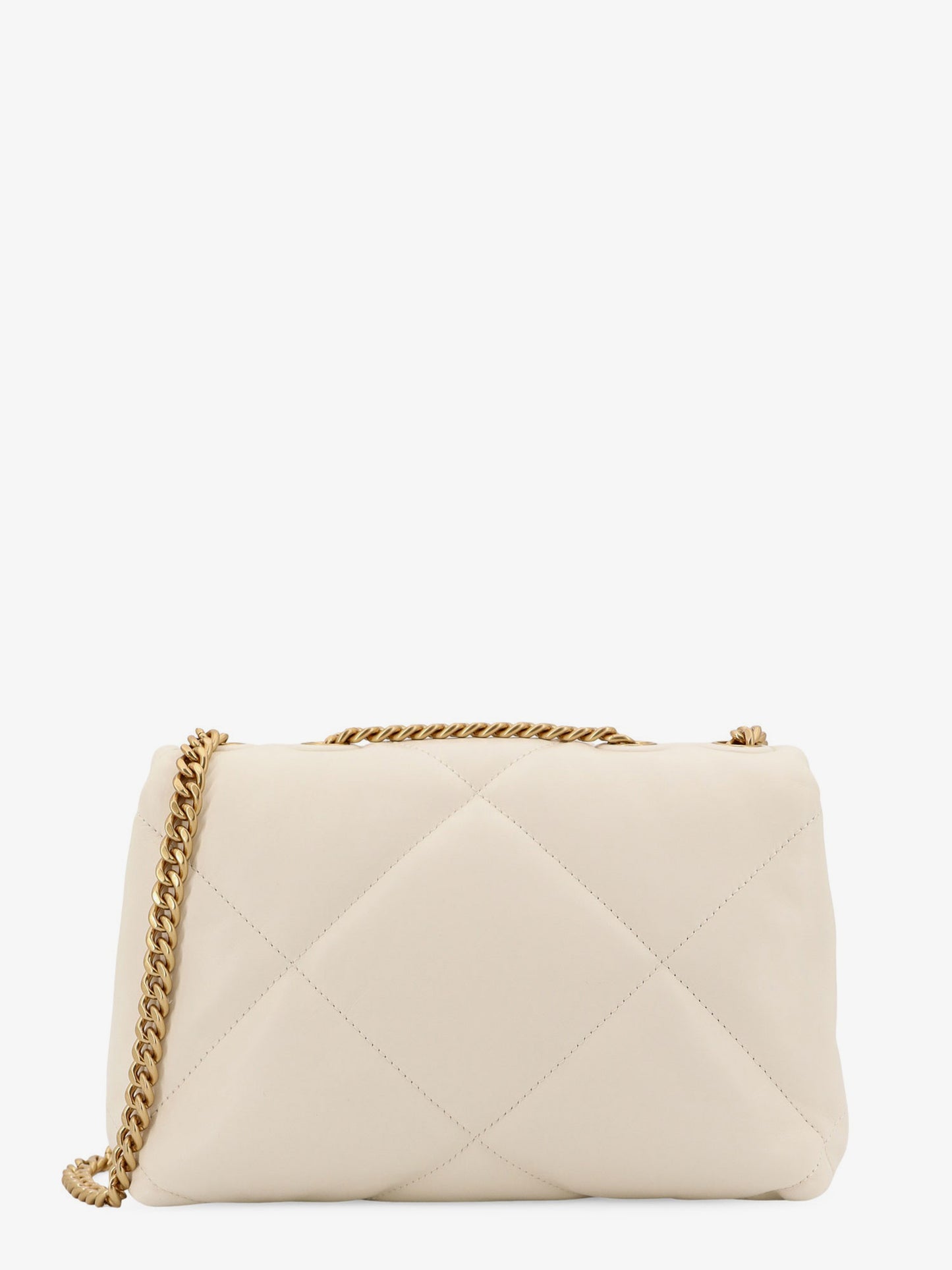 Borsa a spalla Kira in pelle matelassé con logo in metallo