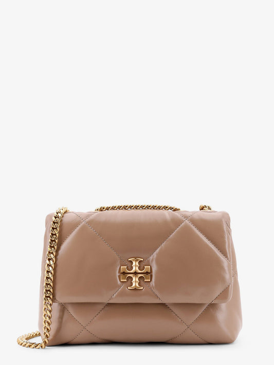 Kira matelassé leather shoulder bag with metal logo