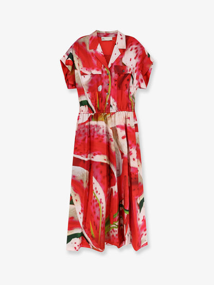 Printed silk chemisier/dress thumbnail