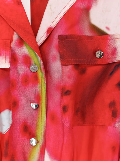 Printed silk chemisier/dress thumbnail