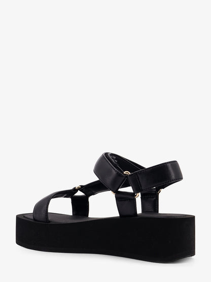 Mellow leather wedge sandals thumbnail