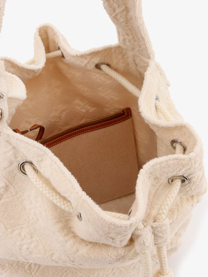 T Monogram Terry canvas bucket bag thumbnail