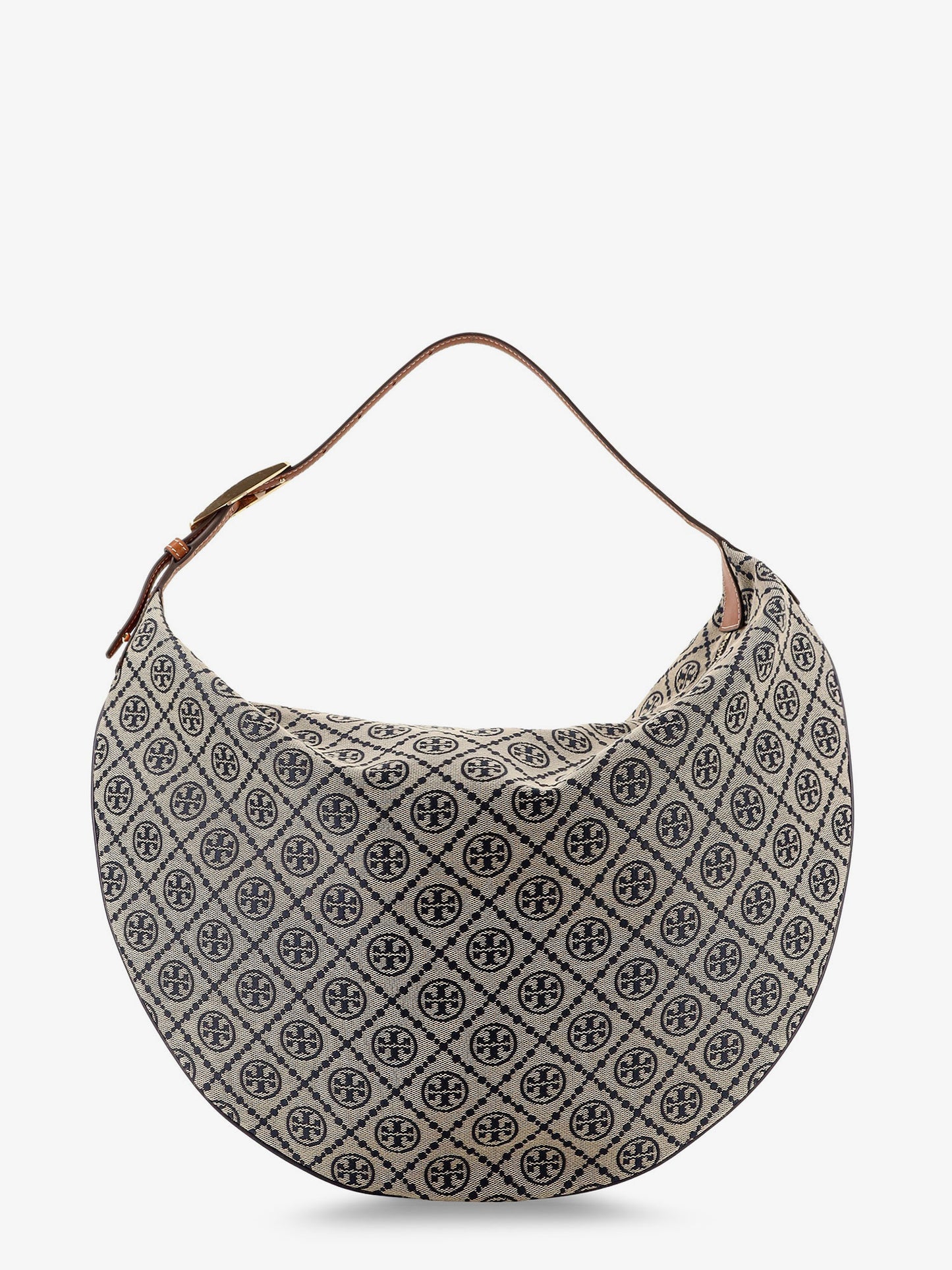 T Monogram Balloon jacquard fabric shoulder bag