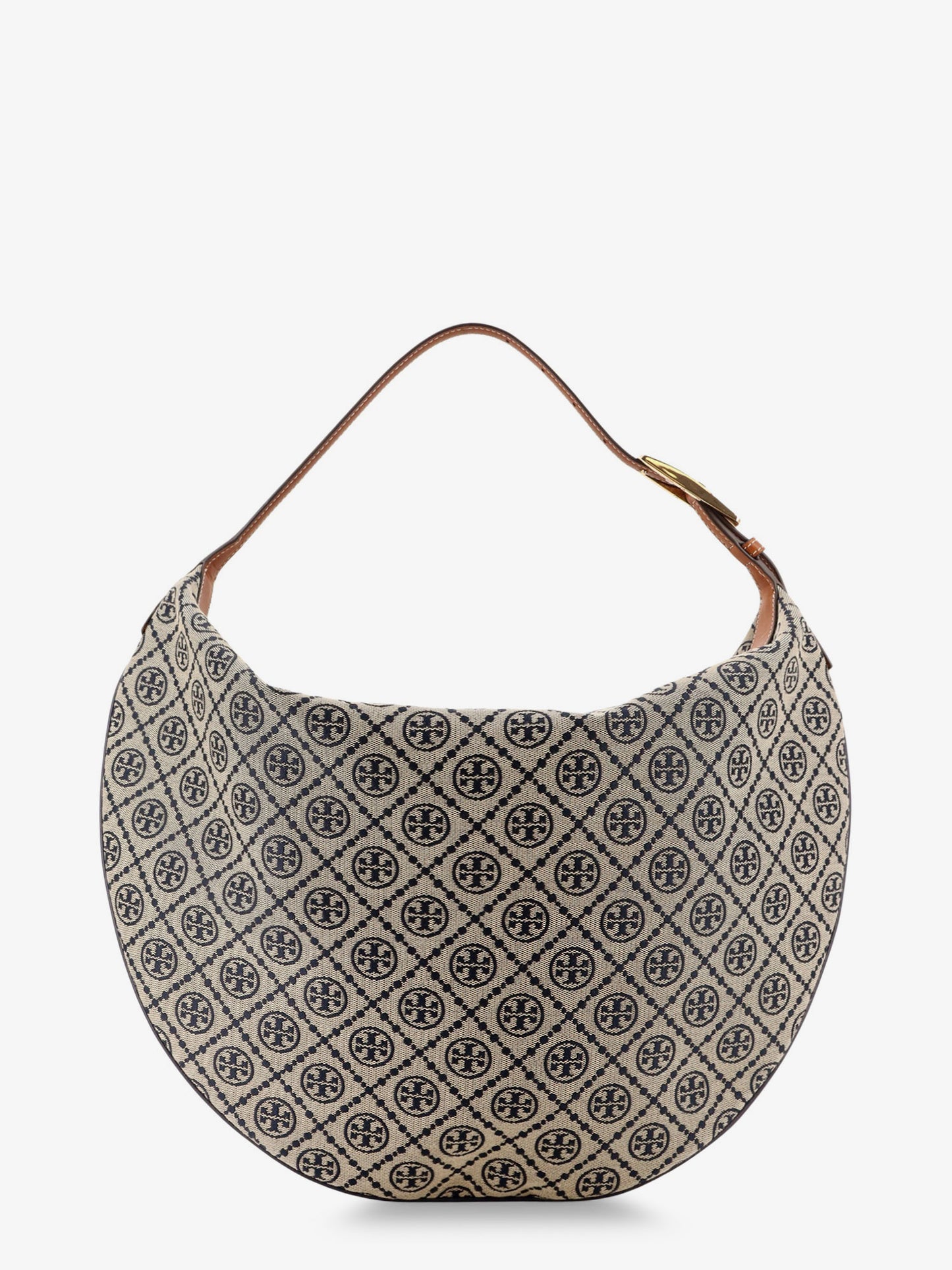 T Monogram Balloon jacquard fabric shoulder bag