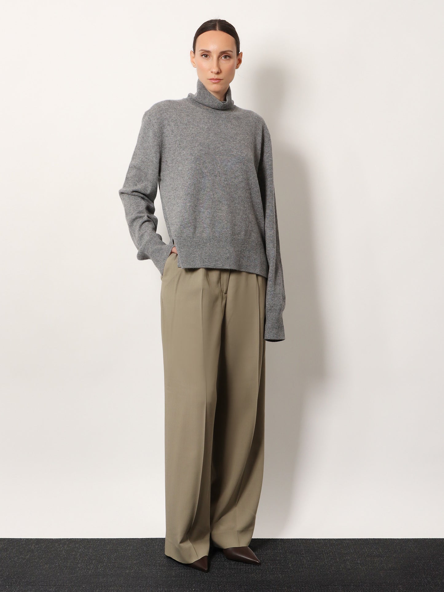 Cashmere turtleneck sweater