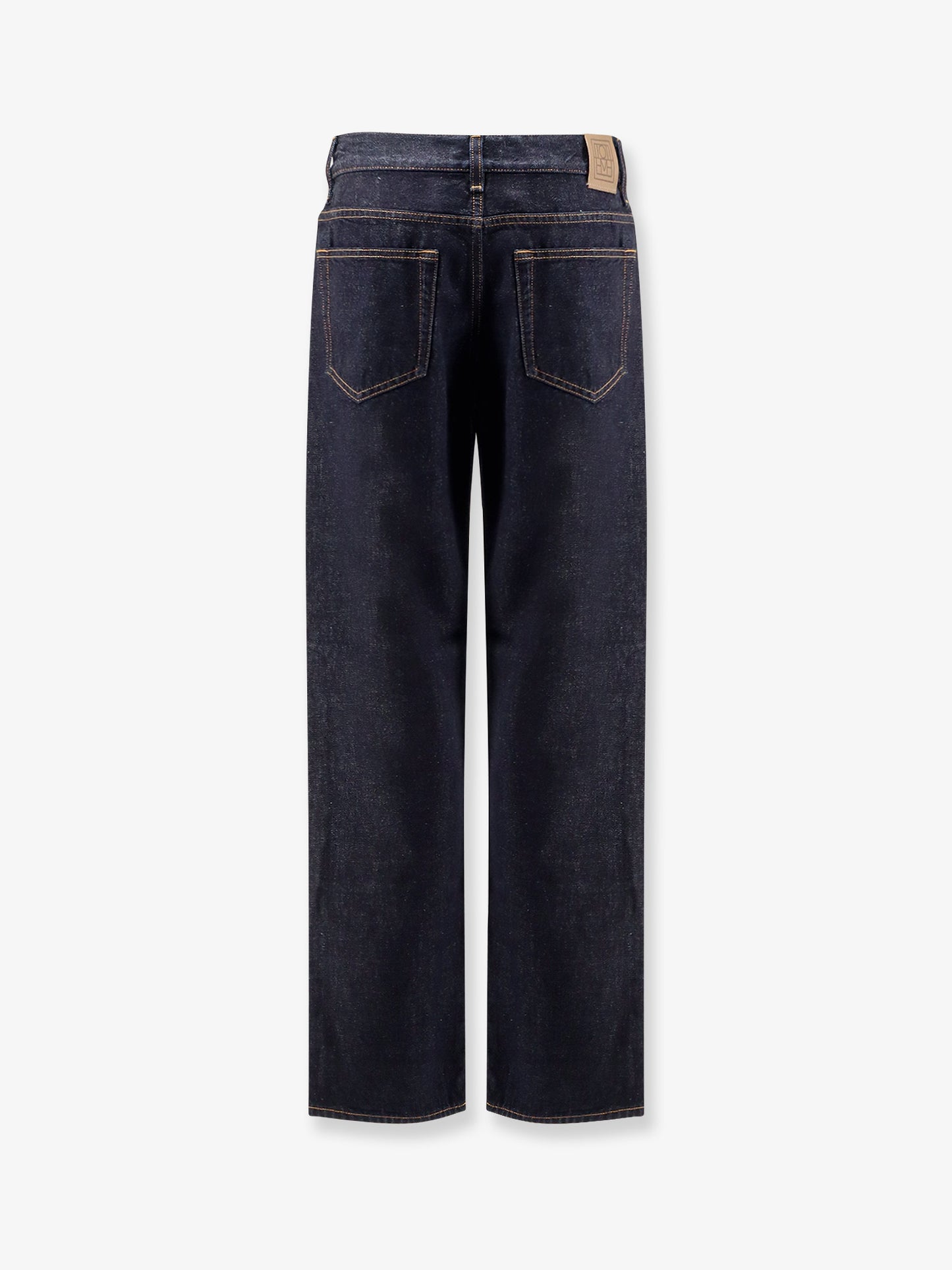 Low straight denim jeans