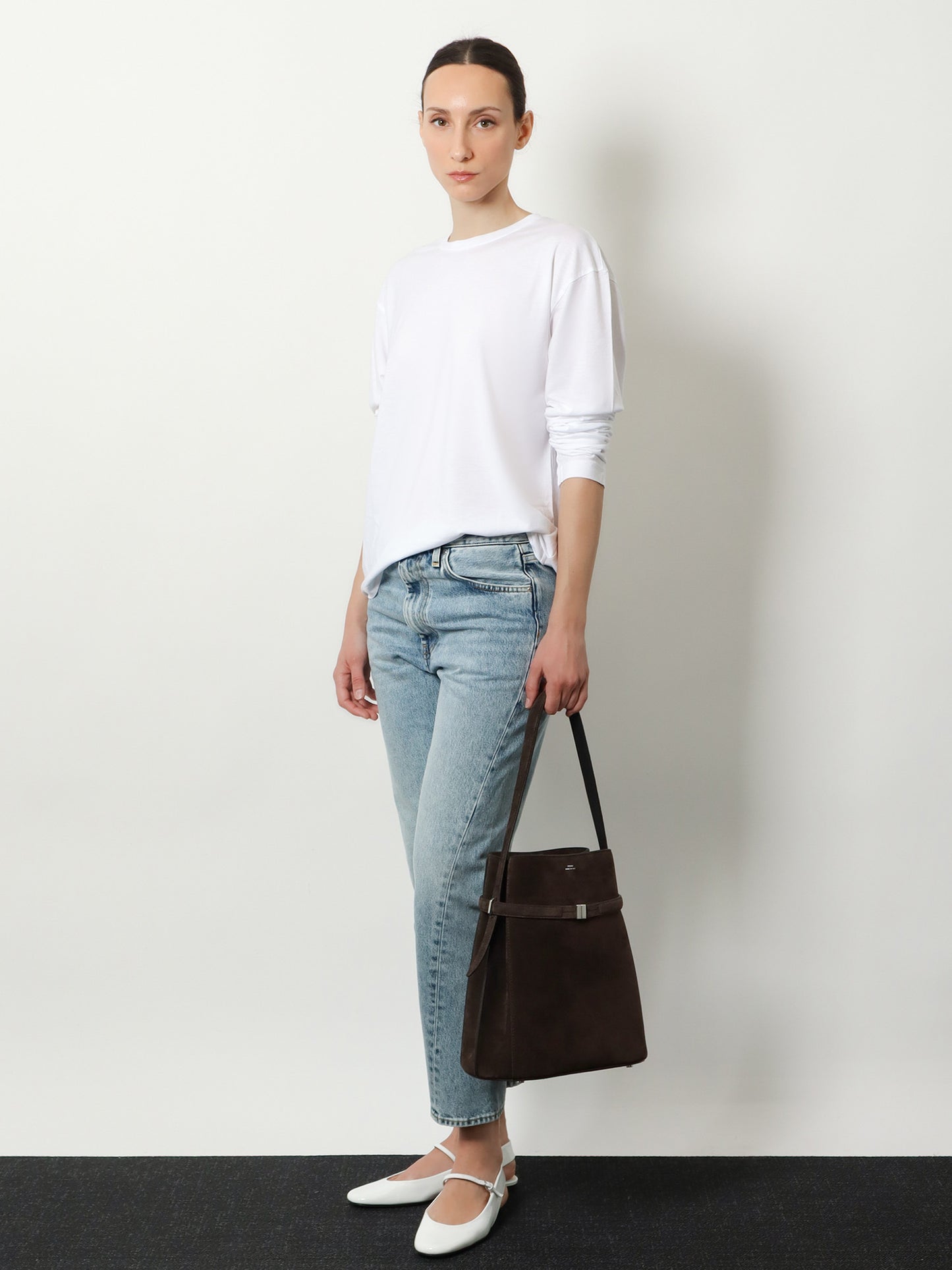 Classic Long-Sleeve lyocell and cotton T-shirt