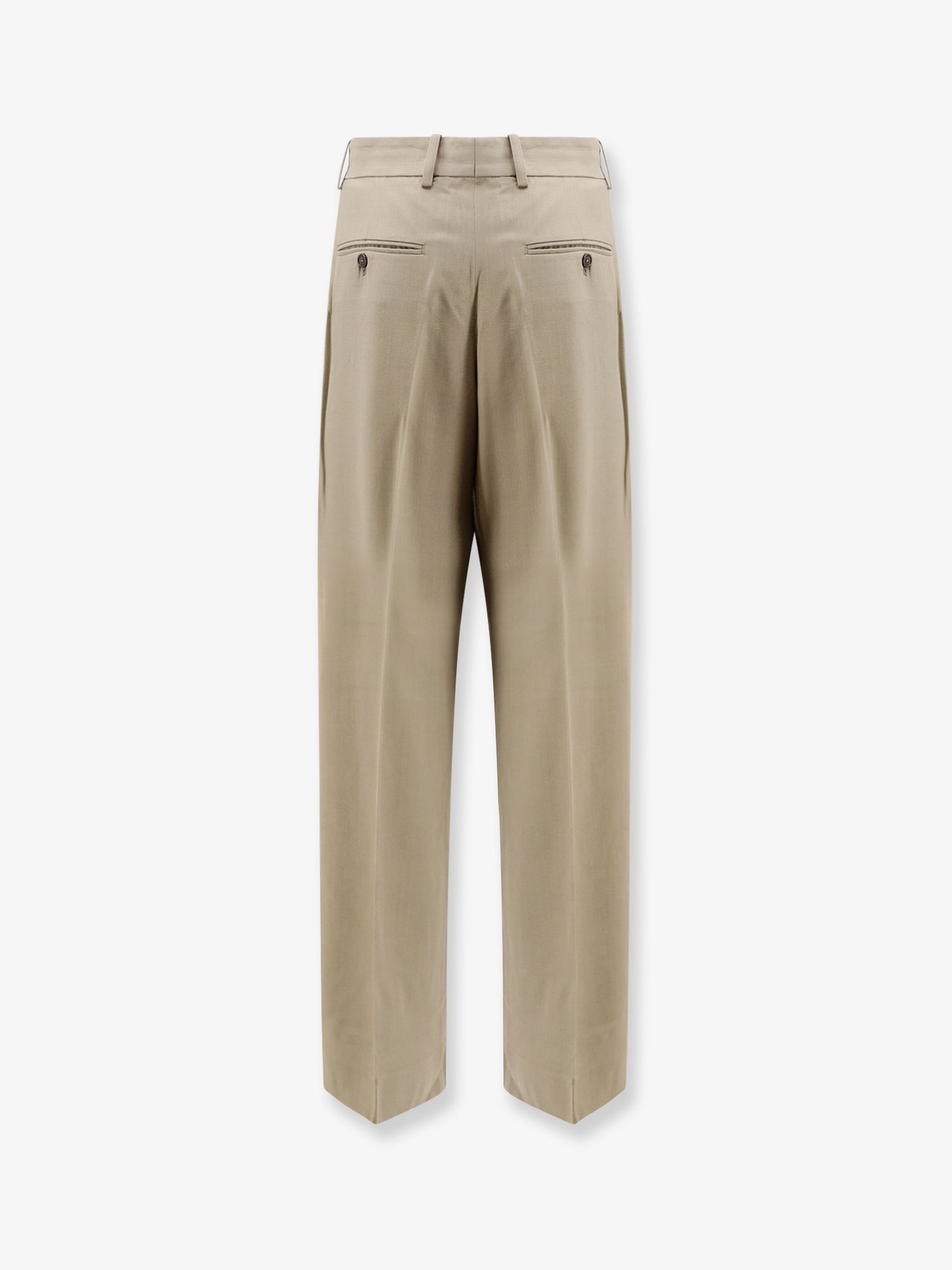 Viscose and wool trousers