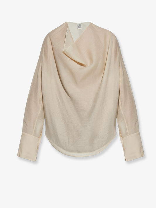 Lyocell and linen blend shirt