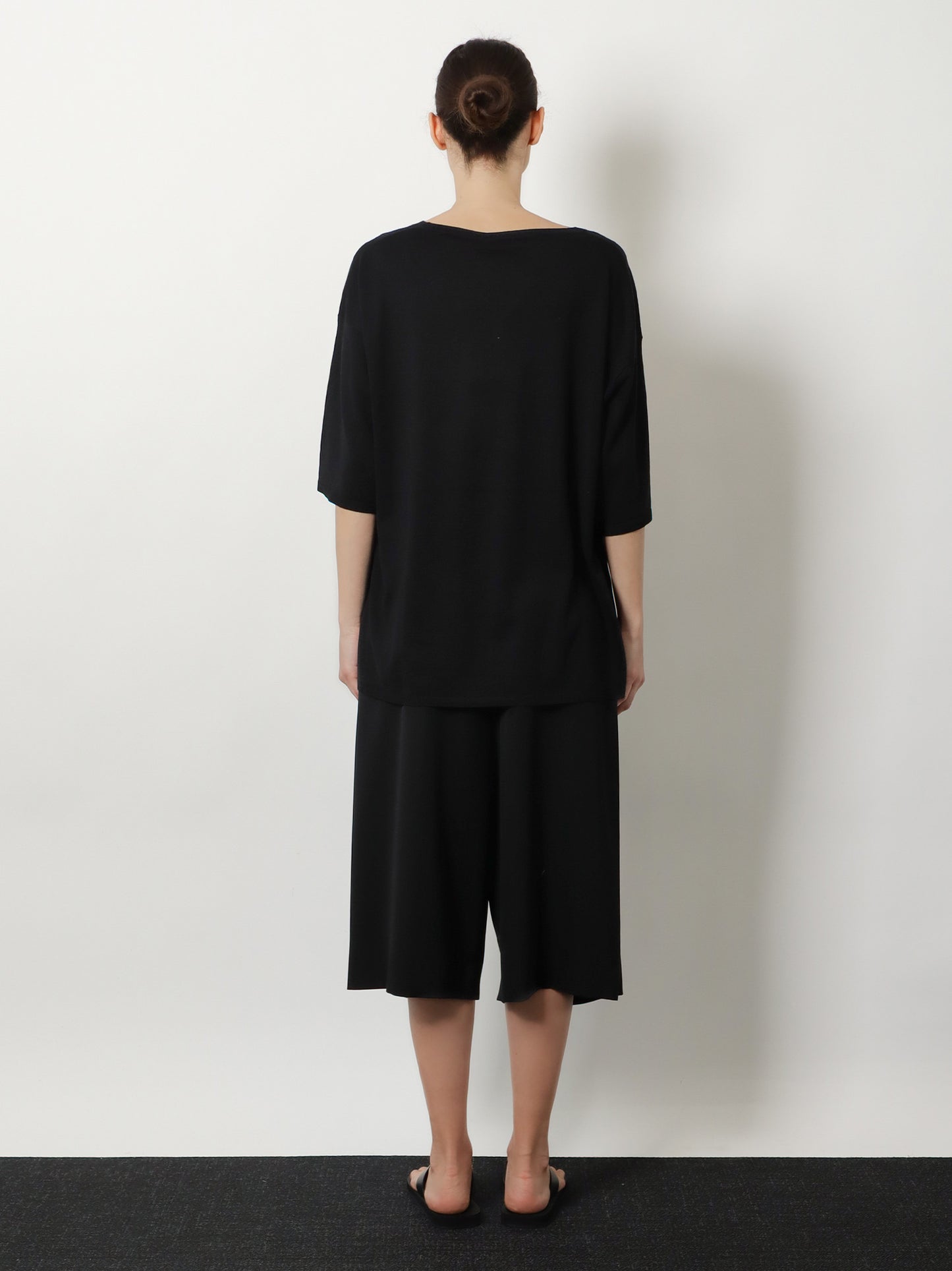 Longline wool blend sweater