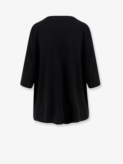 Longline wool blend sweater thumbnail