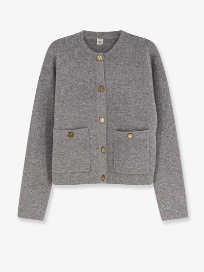 Wool and cashmere blend cardigan thumbnail