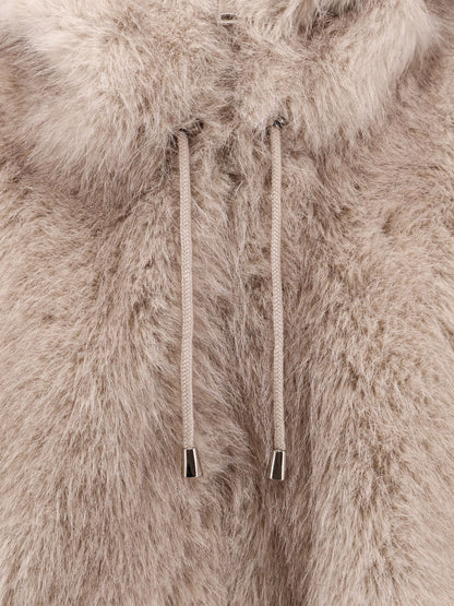 Sleeveless faux fur jacket thumbnail