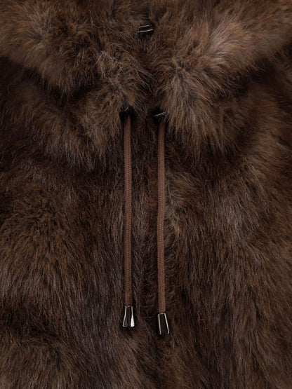 Sleeveless faux fur jacket thumbnail