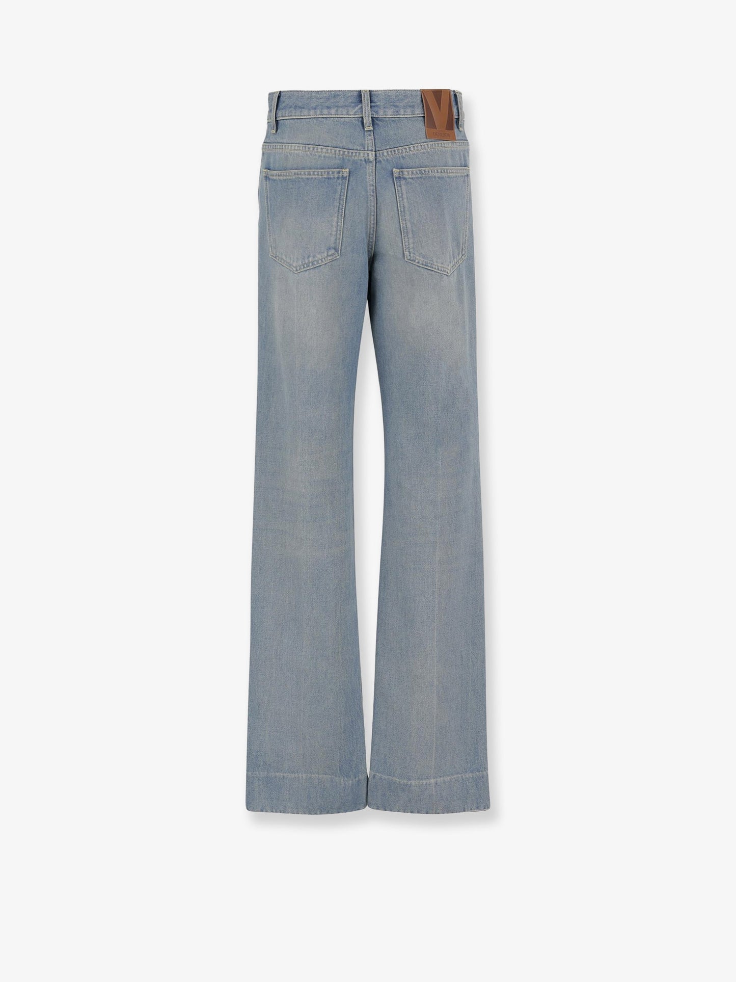 Stone-Washed denim jeans