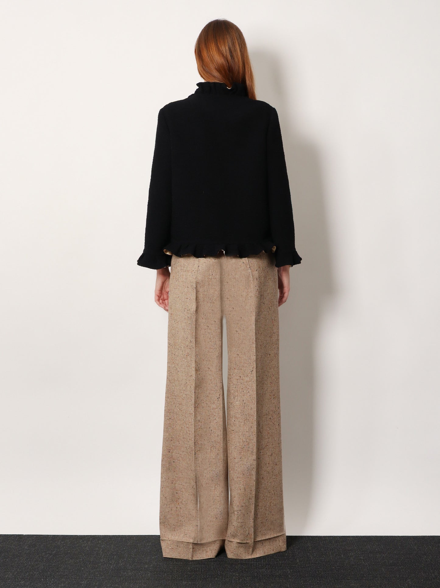 Silk blazer with frontal knot