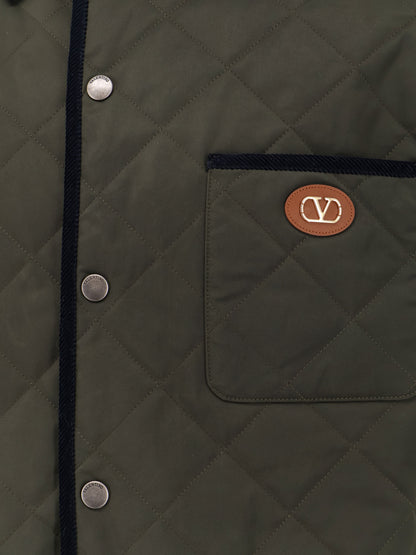 Quilted jacket with VLogo Signature patch thumbnail